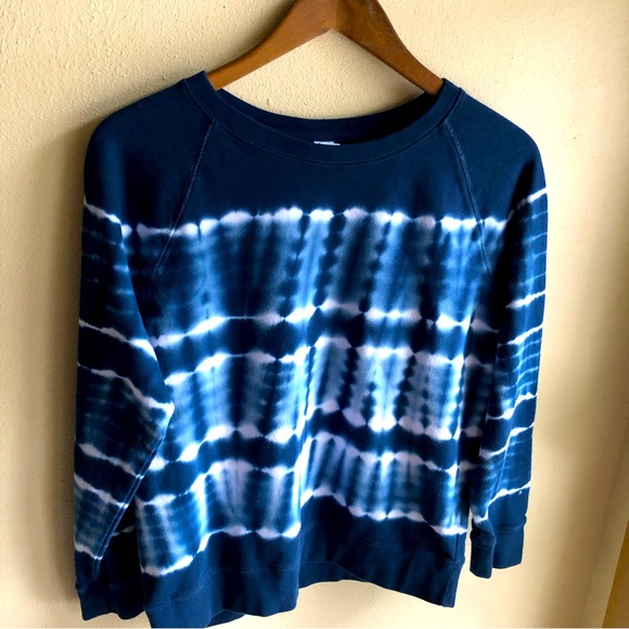 Old Navy Tops - Old Navy Tie- Dye Vintage Style Sweatshirt. Blue and White. Size Small